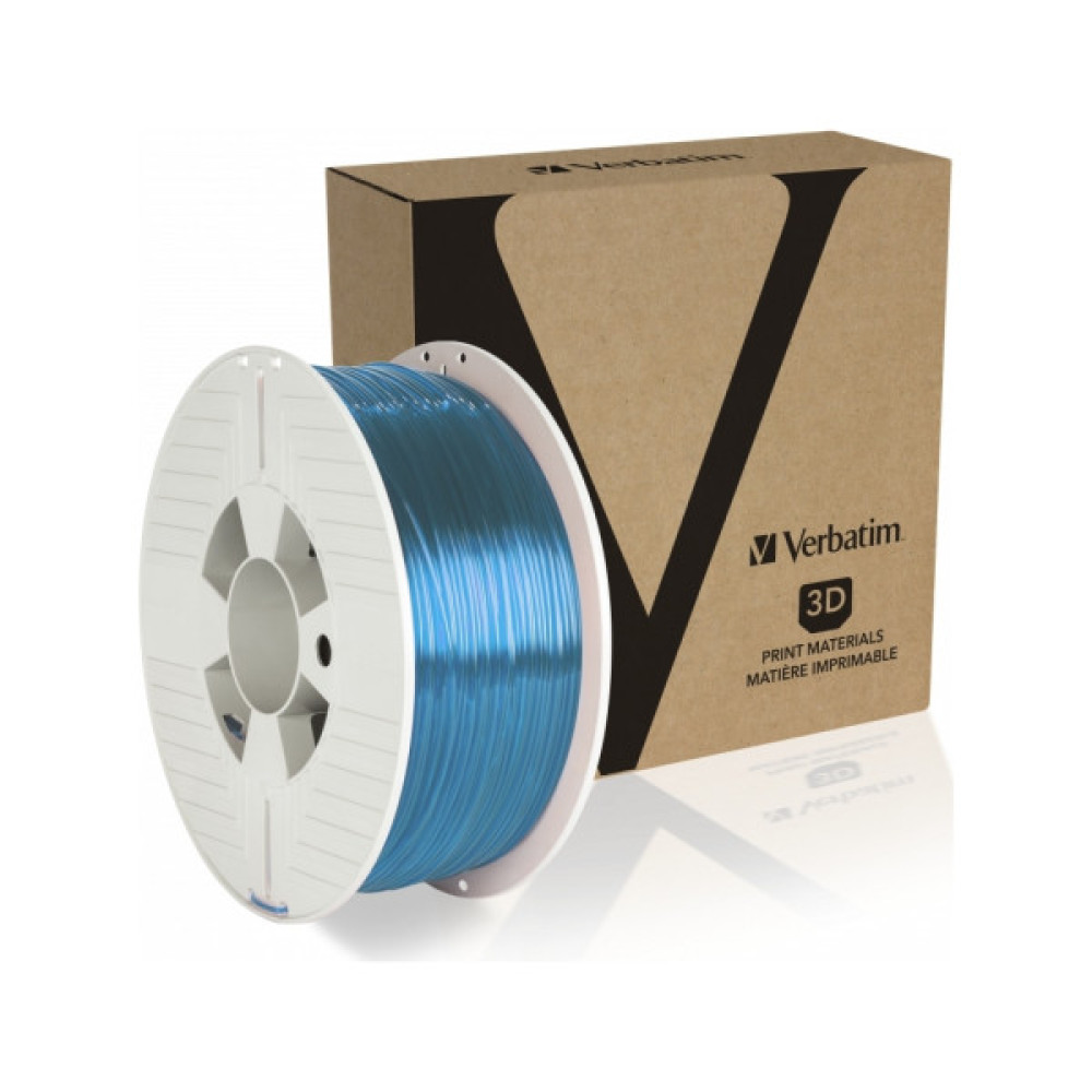 Пластик для 3D-принтера Verbatim PETG, 1.75 мм, 1 кг, Blue Transparent (55056)