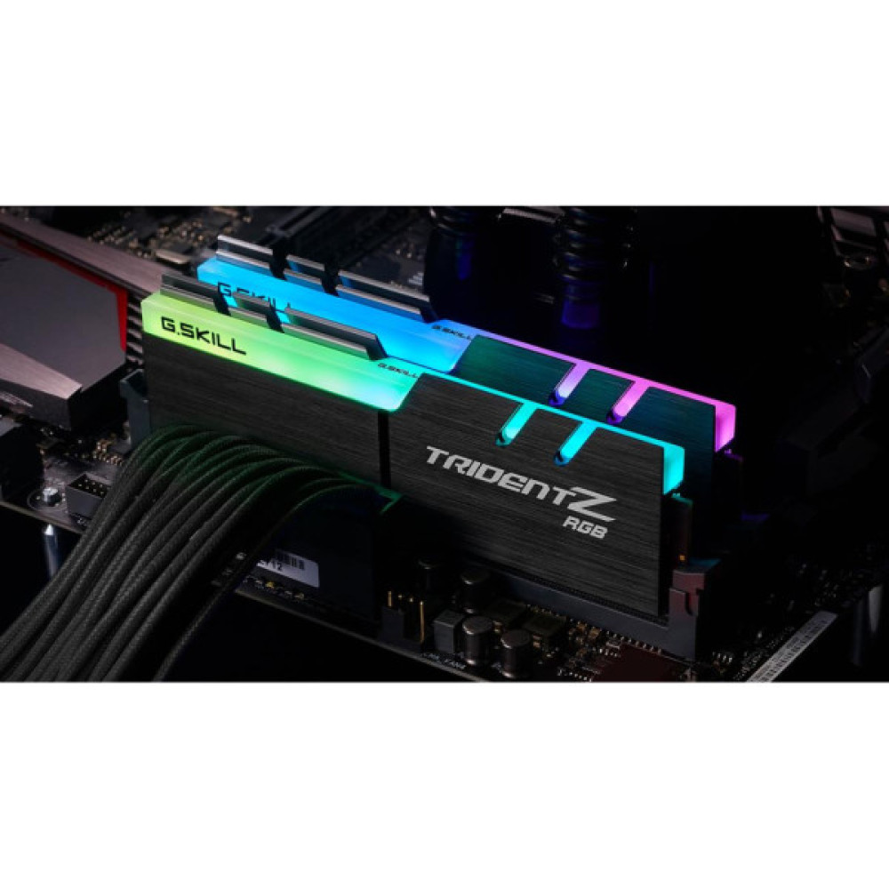 Модуль пам'яті для комп'ютера DDR4 16GB (2x8GB) 4000 MHz Trident Z RGB G.Skill (F4-4000C18D-16GTZRB)