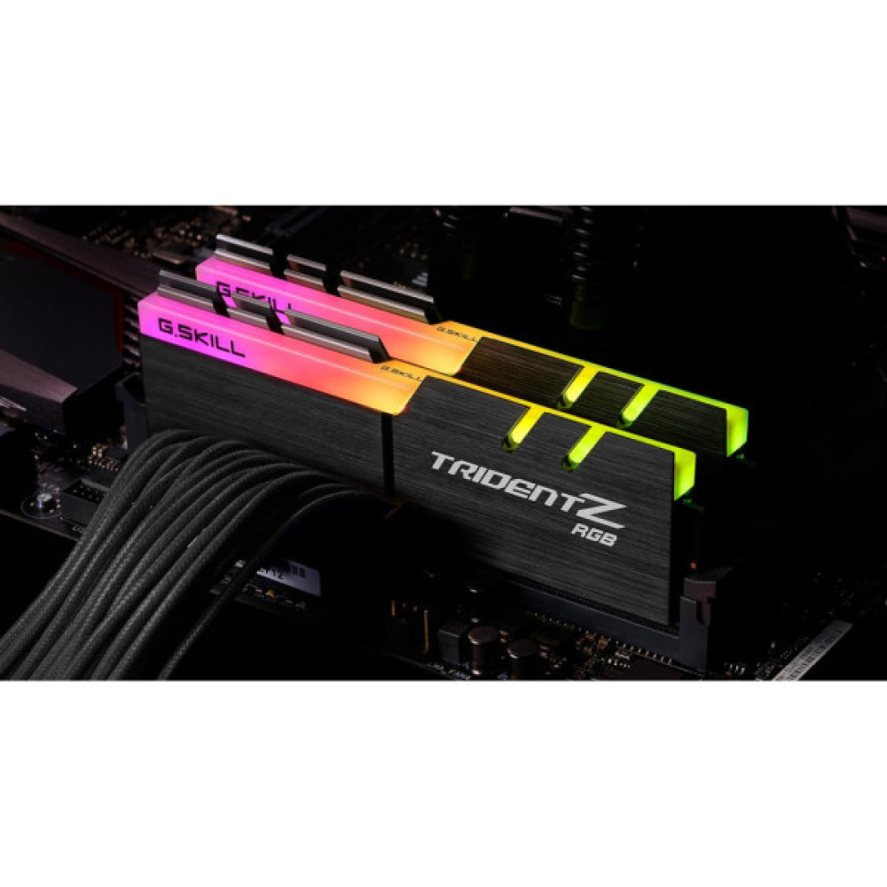 Модуль пам'яті для комп'ютера DDR4 16GB (2x8GB) 4000 MHz Trident Z RGB G.Skill (F4-4000C18D-16GTZRB)