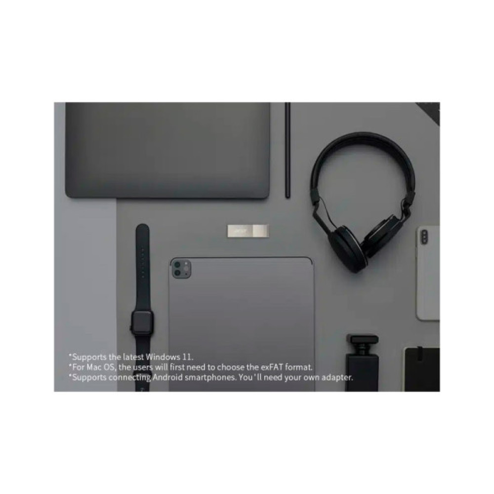 USB флеш накопичувач Acer 32GB UF300 Silver USB 3.2 (BL.9BWWA.517)