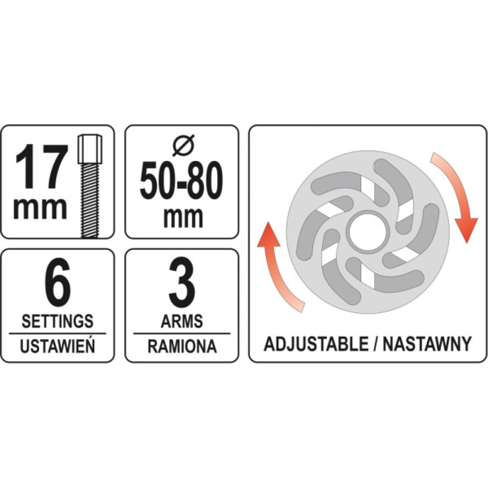 Автомобільний зйомник Yato шківів YT-06341 (YT-06341)