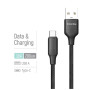 Дата кабель USB 2.0 AM to USB-C 2.0m 3A TPE embossed black ColorWay (CW-CBUC102-BK)