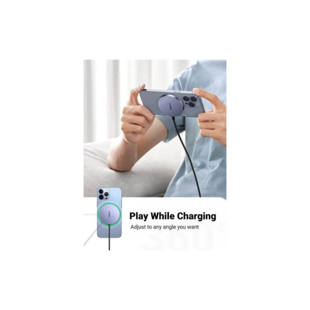 Зарядний пристрій Ugreen Magnetic Wireless Charger 15W CD245 (30233)