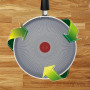 Сковорода Tefal Halo EUCALYPTUS, 25см, алюміній, бакеліт, сірий (G0163802)