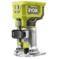 Фрезер кромковий акумуляторний Ryobi ONE+ RTR18-0 18В цанга 6 та 6.35мм 20000-30000об·хв мікрорегулювання LED підсвічування 1.2кг без АКБ та ЗП