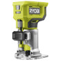 Фрезер кромковий акумуляторний Ryobi ONE+ RTR18-0 18В цанга 6 та 6.35мм 20000-30000об·хв мікрорегулювання LED підсвічування 1.2кг без АКБ та ЗП