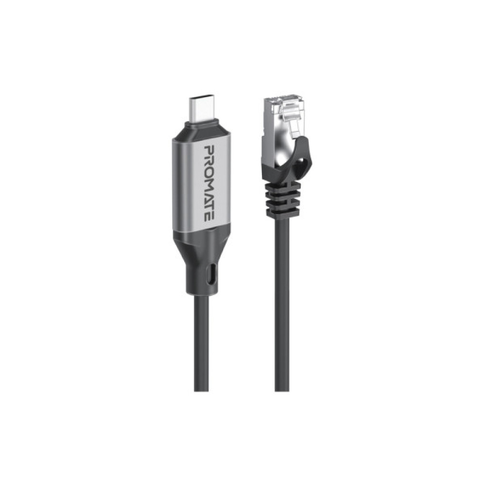 Дата кабель USB-C to RJ45 Ethernet 5.0m Promate (clink-rj45)