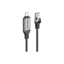 Дата кабель USB-C to RJ45 Ethernet 5.0m Promate (clink-rj45)