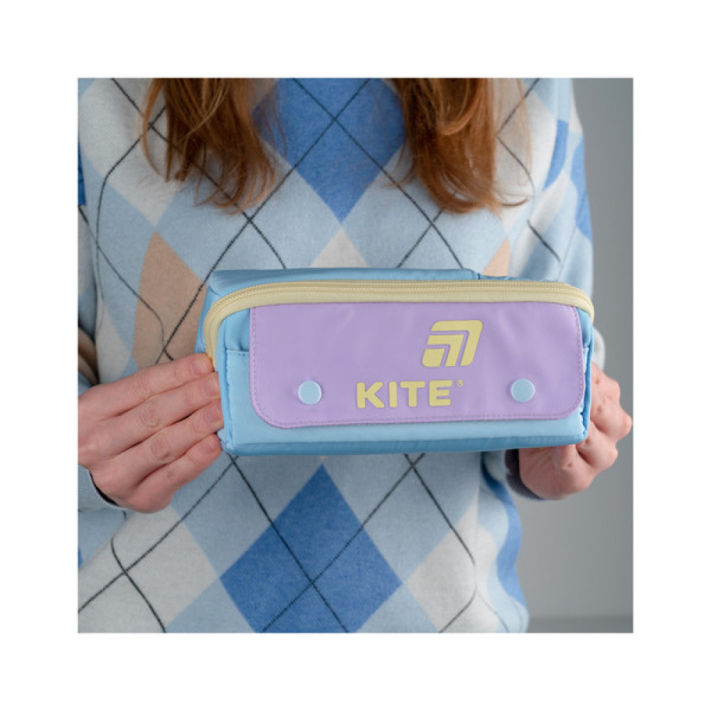 Пенал Kite 2702-4 блакитно-фіолетовий (K25-2702-4)