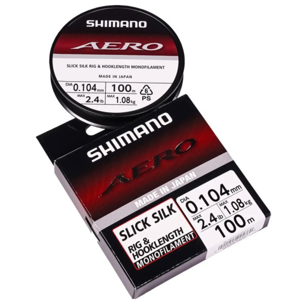 Волосінь Shimano Aero Slick Silk Rig/Hooklength 100m 0.123mm 1.48kg (2266.58.50)