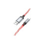 Дата кабель USB 2.0 AM to Lightning 1.0m U112 Shine gray HOCO (6931474788801)