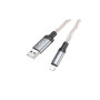 Дата кабель USB 2.0 AM to Lightning 1.0m U112 Shine gray HOCO (6931474788801)