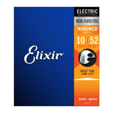 Струни для гітари Elixir 12077 Nanoweb Nickel Plated Steel Light/Heavy (10-52) (236043)