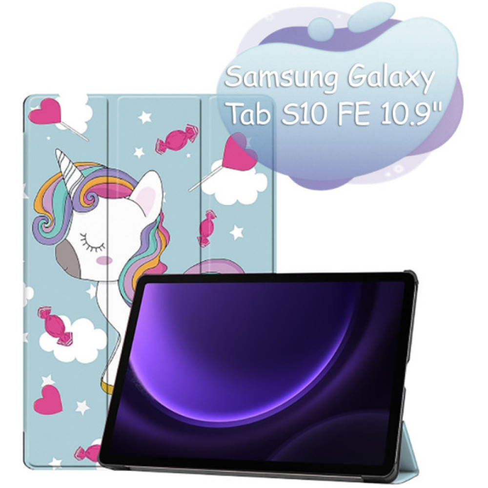 Чохол до планшета BeCover Smart Case Samsung Galaxy Tab S10 FE (SM-X520/SM-X526) 10.9" Unicorn (713293) Чохол до планшета BeCover Smart Case Samsung Galaxy Tab S10 FE (SM-X520/SM-X526) 10.9" Unicorn (713293)