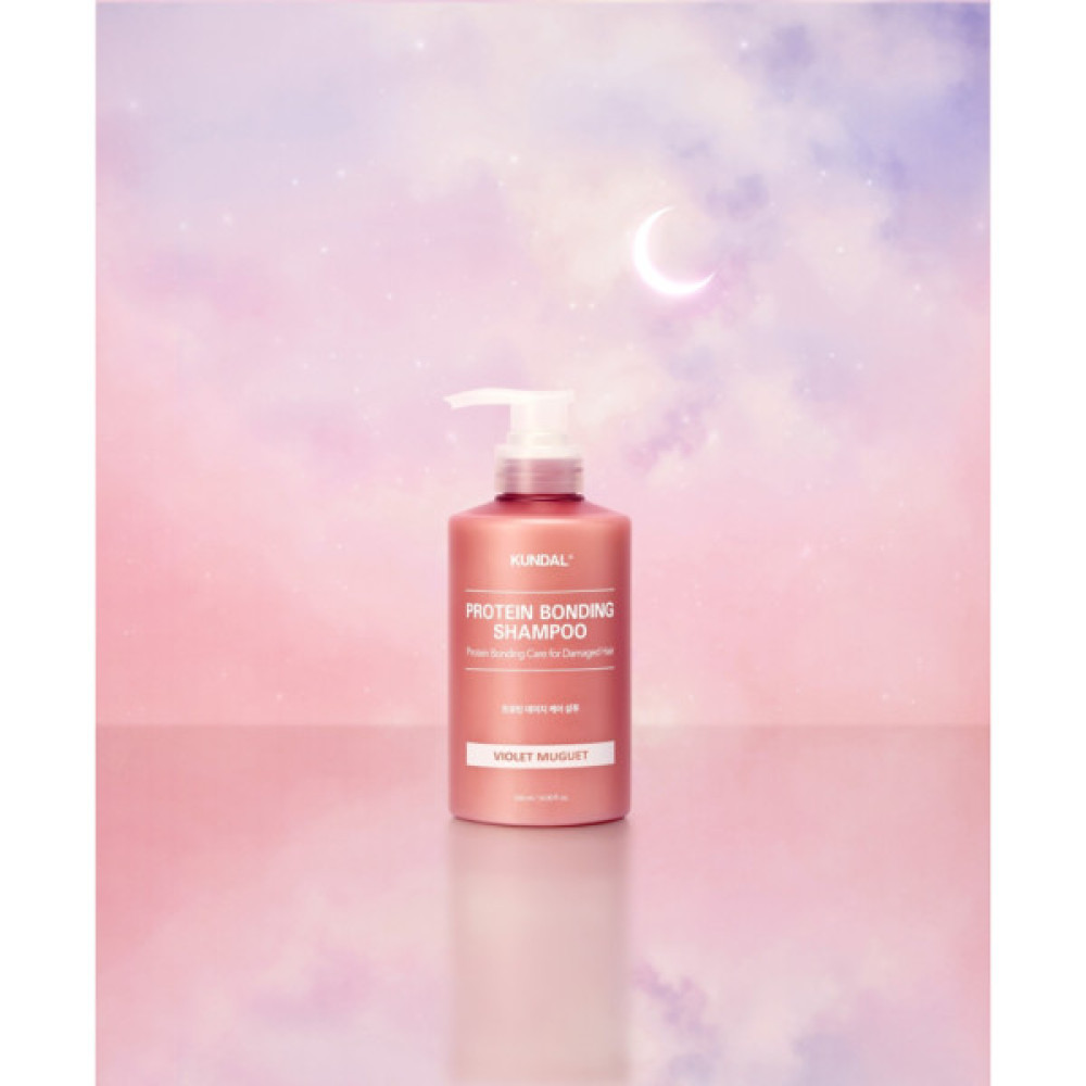 Шампунь Kundal Protein Bonding Shampoo Violet Muguet Для пошкодженого волосся 500 мл (8809809429003)