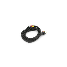 Кабель мультимедійний 3xRCA M to 3xRCA M 3.0m black Voltronic (YT-3хRCA(M)/3хRCA(M)-3.0P)