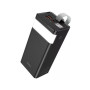 Батарея універсальна HOCO 40000mAh Powermaster PD/20W, QC/22.5W, Lamp, Black (J86 / 714737)