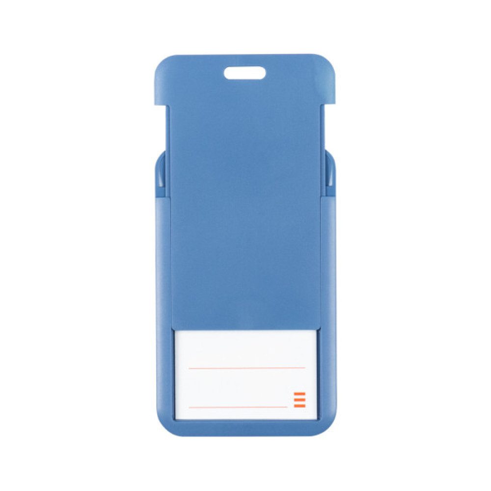 Бейдж Axent слайдер вертикальний, 54х85мм , димчастий синій (4500V-02-A)