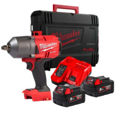 Гайковерт ударний акумуляторний Milwaukee M18 FMTIW2F12-502X 18В АКБ 2х5А·год 881Нм 0-2575об/хв 1/2" ЗП M12-18FC кейс 6.28кг