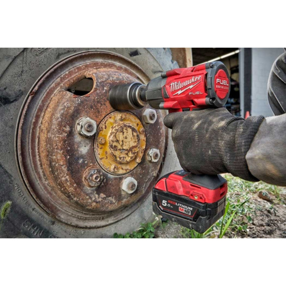 Гайковерт ударний акумуляторний Milwaukee M18 FMTIW2F12-502X 18В АКБ 2х5А·год 881Нм 0-2575об/хв 1/2" ЗП M12-18FC кейс 6.28кг