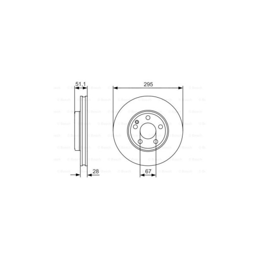 Гальмівний диск Bosch 0 986 479 A01