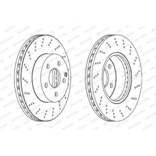 Гальмівний диск FERODO DDF1693C