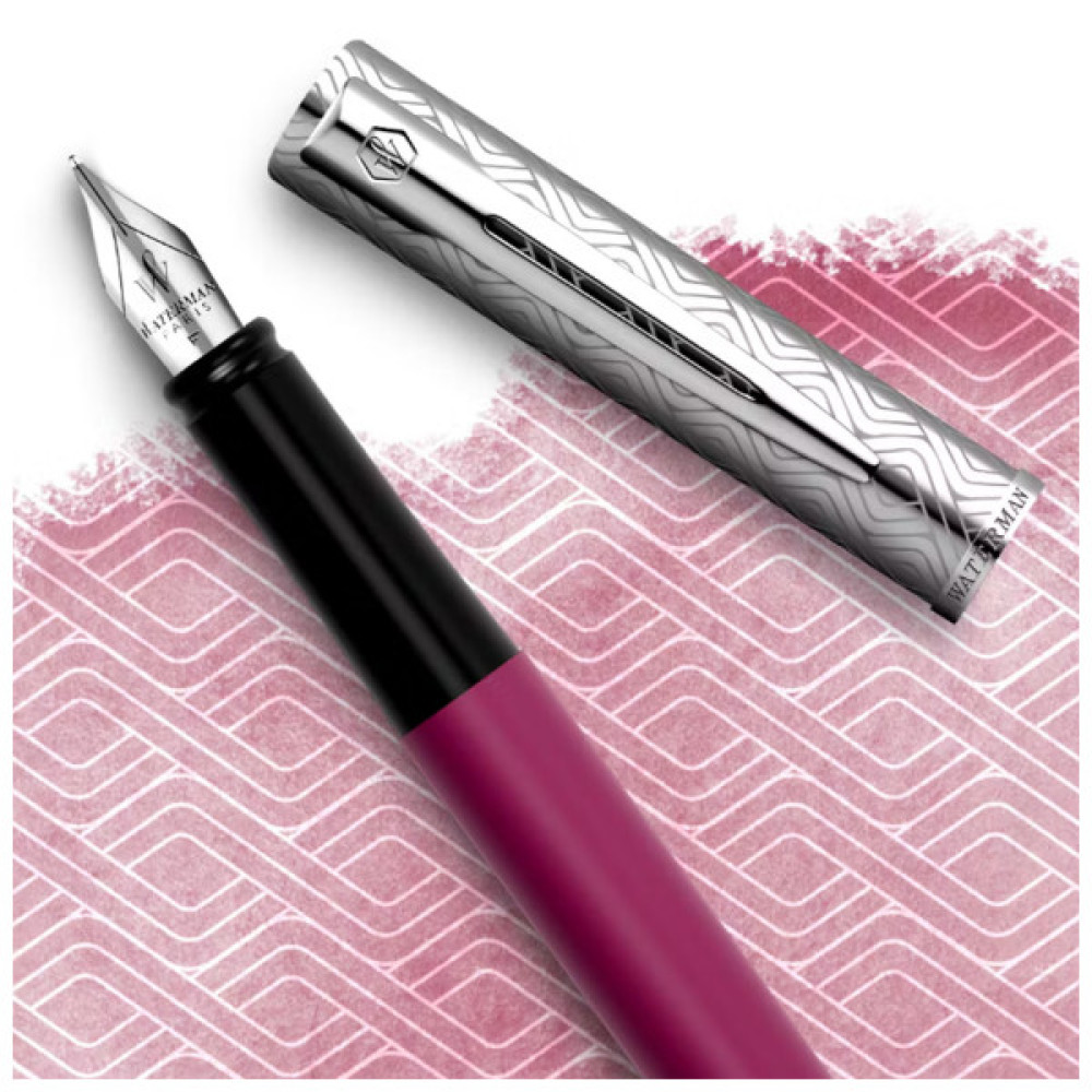 Ручка пір'яна Waterman ALLURE Deluxe Pink CT  FP F (13 402)
