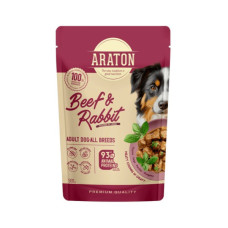Вологий корм для собак ARATON Adult with Beef and Rabbit 500 г (ART47935)