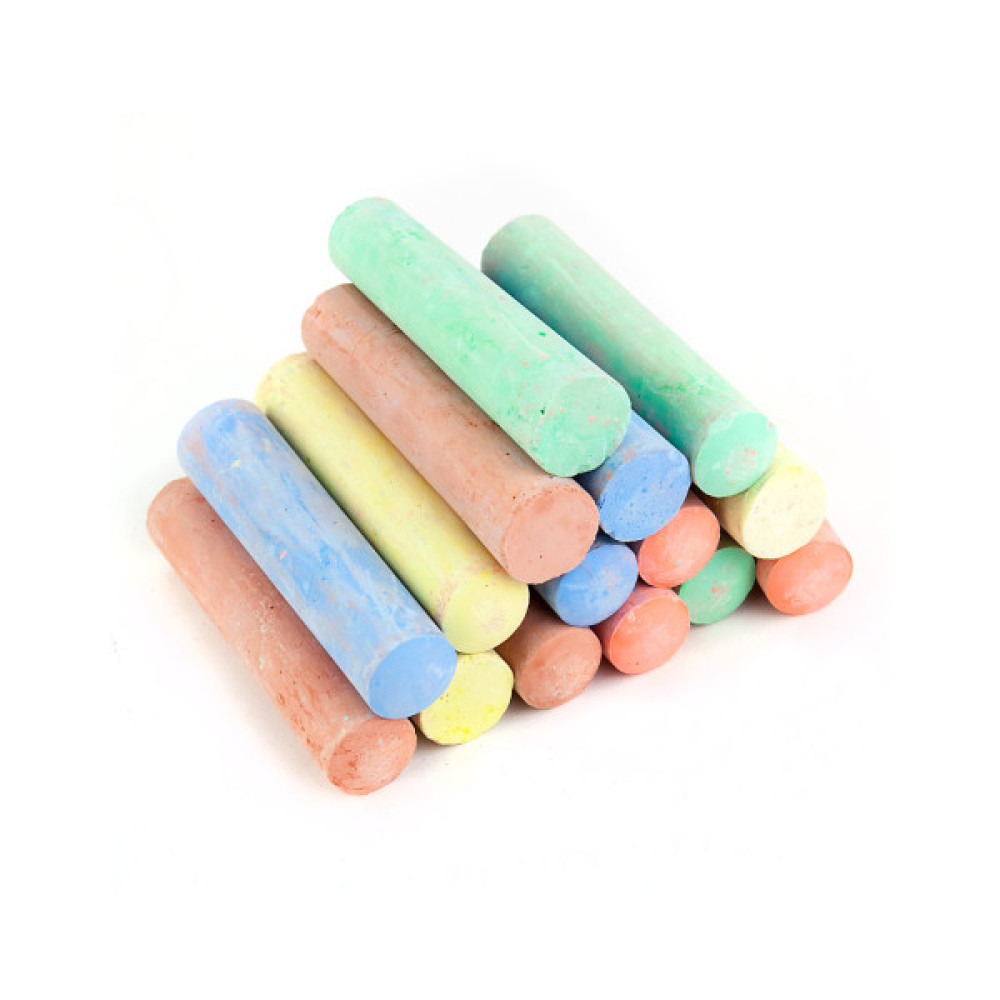 Крейда Kite кольорова Jumbo Transformers, 15 штук у відерці (TF24-074)