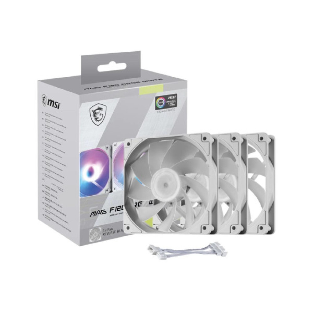 Кулер до корпусу MSI MAG F120 ARGB WHITE-3RW