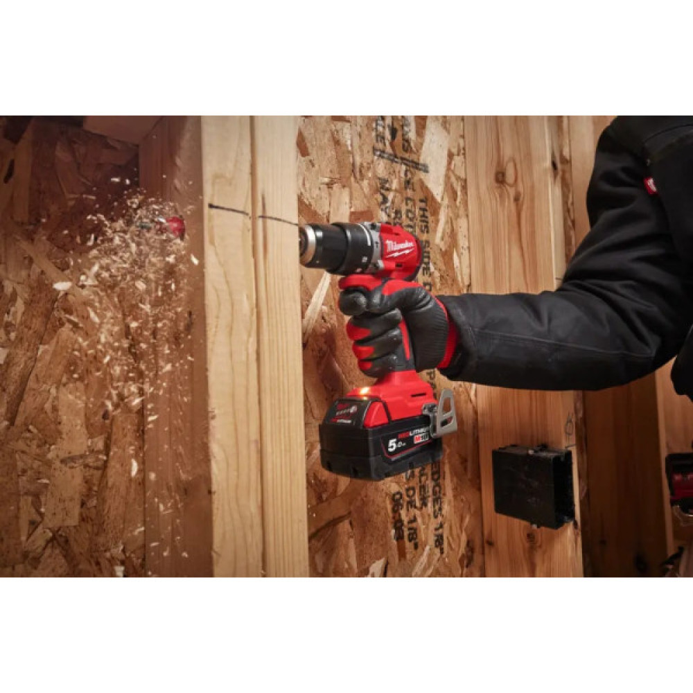 Шурупокрут-дриль акумуляторний Milwaukee M18 BLPDRC-502C 18В 2х5А·год М12-М18 60Нм 0·1700об/хв 1.5кг