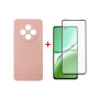 Чохол до мобільного телефона Dengos Oppo Reno 12 F/FS Soft + glass (Pink) (DG-KM-116) Чохол до мобільного телефона Dengos Oppo Reno 12 F/FS Soft + glass (Pink) (DG-KM-116)