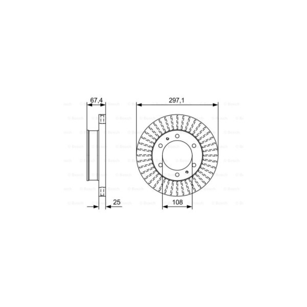 Гальмівний диск Bosch 0 986 479 A96