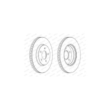 Гальмівний диск FERODO DDF2357C