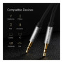 Кабель мультимедійний 3.5mm M to 3.5mm M 3.0m AV119 black Ugreen (10736) Кабель мультимедійний 3.5mm M to 3.5mm M 3.0m AV119 black Ugreen (10736)