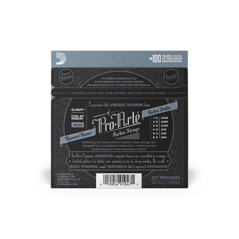 Струни для гітари D'Addario Pro-Arte Carbon Hard Tension (EJ46FF)
