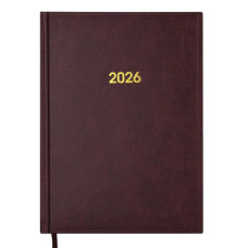 Тижневик Buromax датований 2026 BASE (Miradur) A5 бордовий (BM.2108-13)