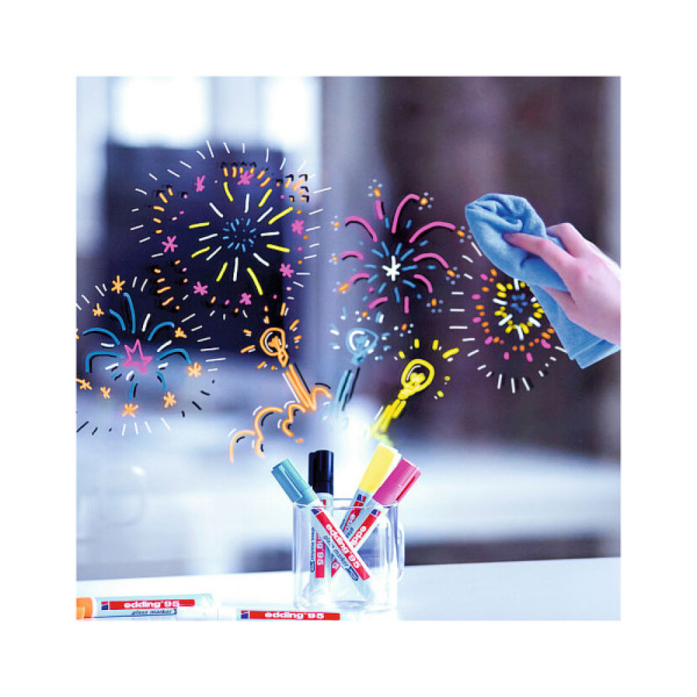 Маркер Edding Glass e-95 1,5-3 мм круглий рожевий (e-95/09)