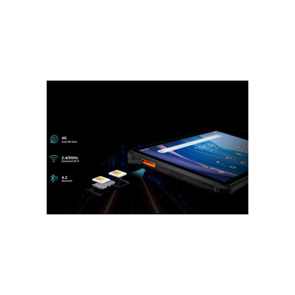Планшет OUKITEL RT6 10.1" 8/256GB NFC LTE Black-Orange (6931940750226)