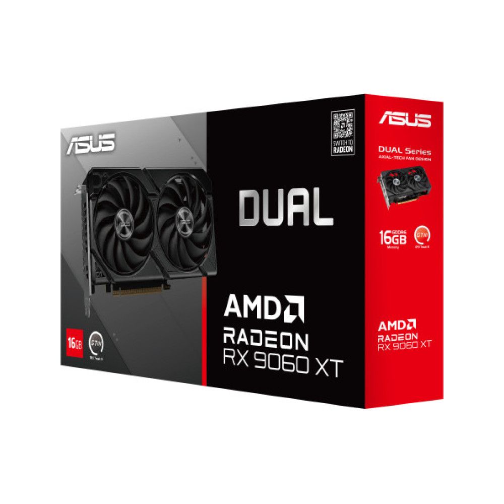 Вiдеокарта ASUS Radeon RX 9060 XT 16GB GDDR6 OC DUAL-RX9060XT-16G