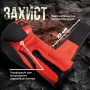 Боксерські рукавички PowerPlay 3086 Matt Challenger Чорно-Червоні 16 унцій (PP_3086_16oz_Bl/Red)