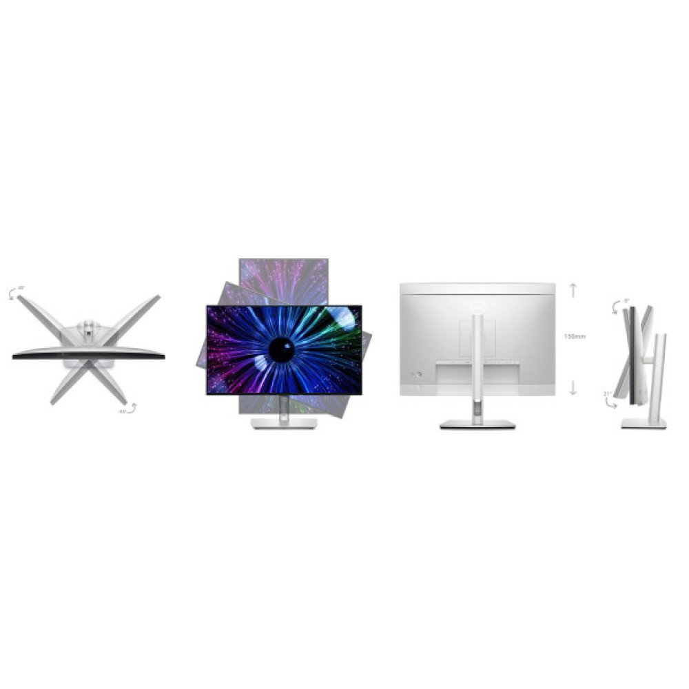 Монітор DELL 23.8" U2424HE HDMI, DP, USB-C, RJ-45, Audio, IPS, 120Hz, sRGB 100%, Pivot