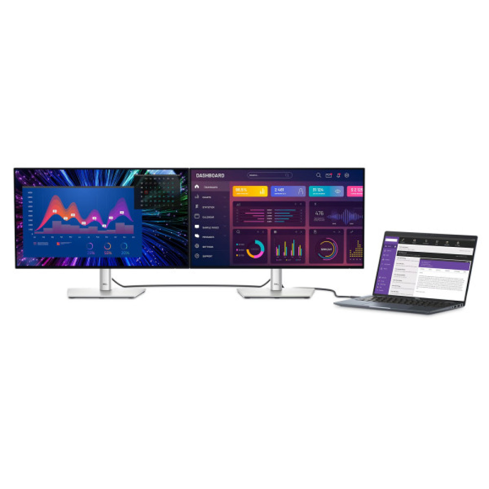 Монітор DELL 23.8" U2424HE HDMI, DP, USB-C, RJ-45, Audio, IPS, 120Hz, sRGB 100%, Pivot