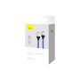 Дата кабель USB-C to USB-C 1.0m CoolPlay Fast Charging 100W blue Baseus (CAKW000203) Дата кабель USB-C to USB-C 1.0m CoolPlay Fast Charging 100W blue Baseus (CAKW000203)