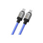 Дата кабель USB-C to USB-C 1.0m CoolPlay Fast Charging 100W blue Baseus (CAKW000203) Дата кабель USB-C to USB-C 1.0m CoolPlay Fast Charging 100W blue Baseus (CAKW000203)