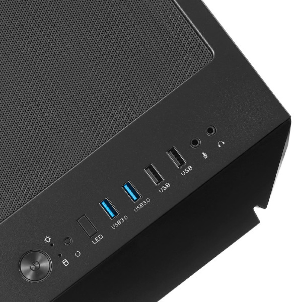 Корпус SilverStone Fara FAV1MB-PRO без БЖ, 2xUSB3.0, 2xUSB2.0, 1x120мм, ARGB VGA 379мм, LCS ready, TG Side Panel, mATX, чорний