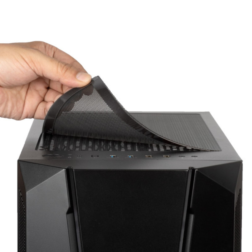 Корпус SilverStone Fara FAV1MB-PRO без БЖ, 2xUSB3.0, 2xUSB2.0, 1x120мм, ARGB VGA 379мм, LCS ready, TG Side Panel, mATX, чорний