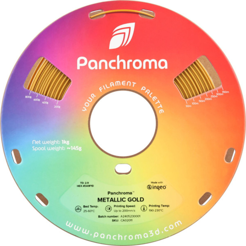 Пластик для 3D-принтера Polymaker PLA PANCHROMA METALLIC 1,75mm 1kg GOLD (CA02011)