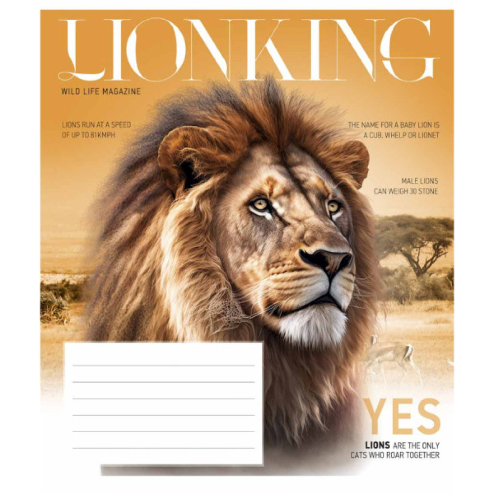 Зошит Школярик Fauna magazine 18 аркушів клітинка (018-3428K)