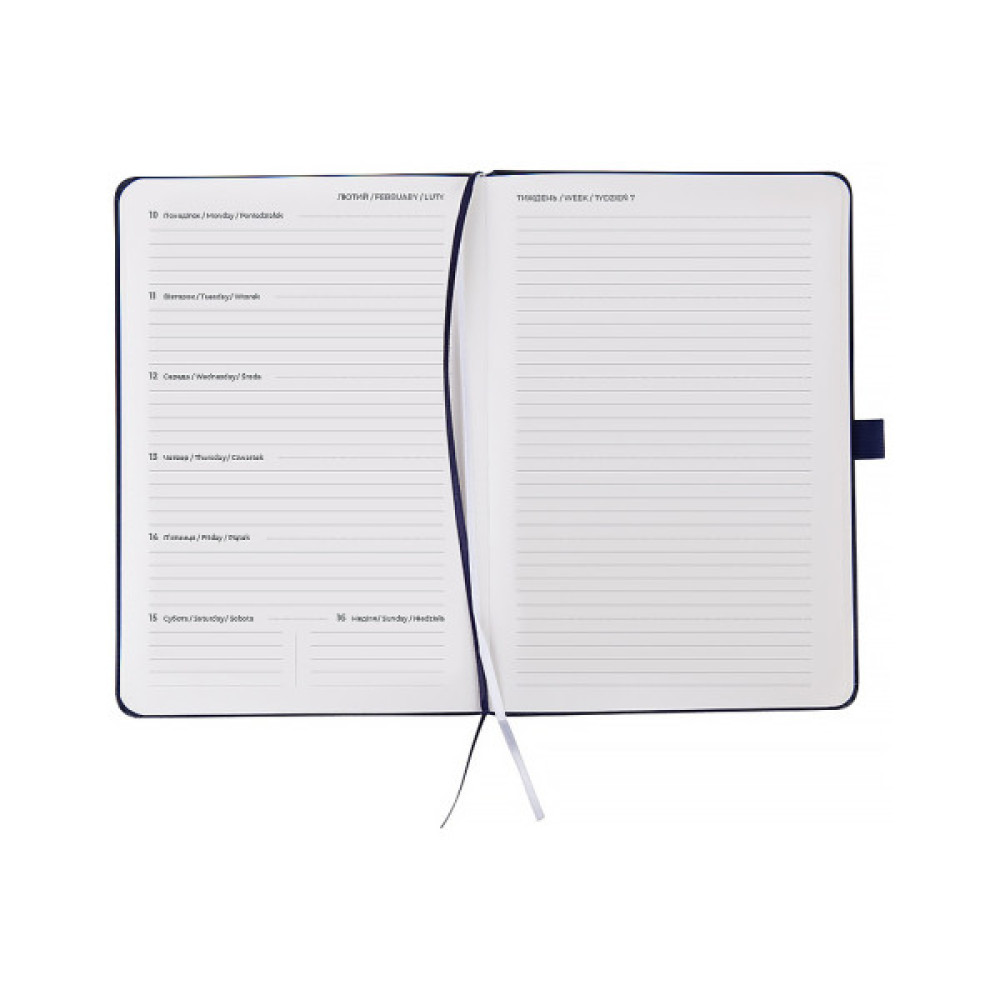 Тижневик Axent датований 2026 Prime Strong 145х210, синій (8507-26-02-A)